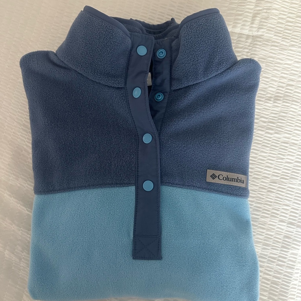 Columbia 1/4 Snap Two-Tone Fleece Pullover